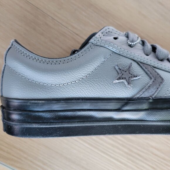 ⭐⭐CONVERSE Star Player 76 Luxe Ox Leather Grey Sz 8 Men's Shoes Sneaker A12406C⭐ - Picture 5 of 11